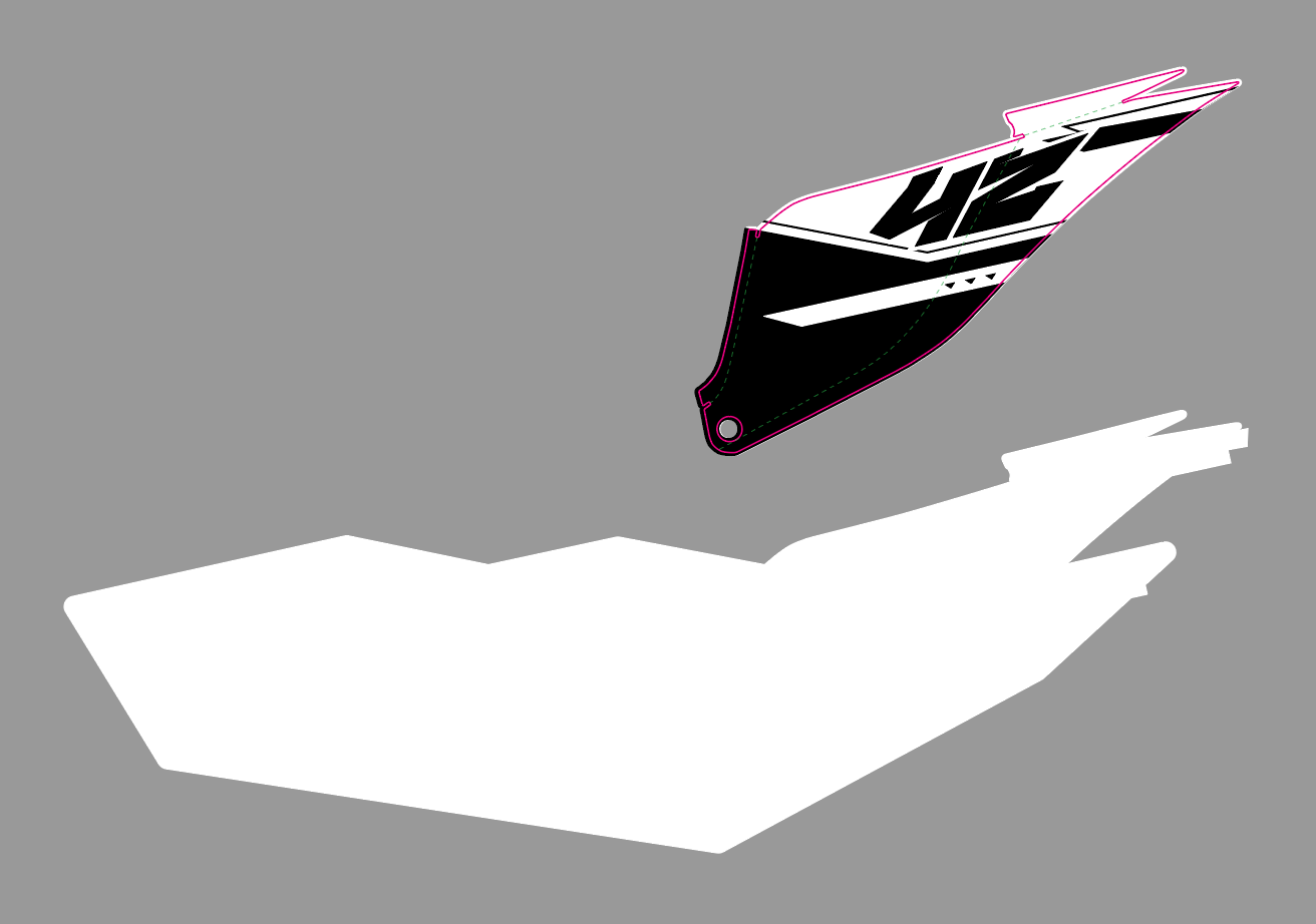 Comparison showing a PDF-imported sticker with an incorrectly inflated bounding box.